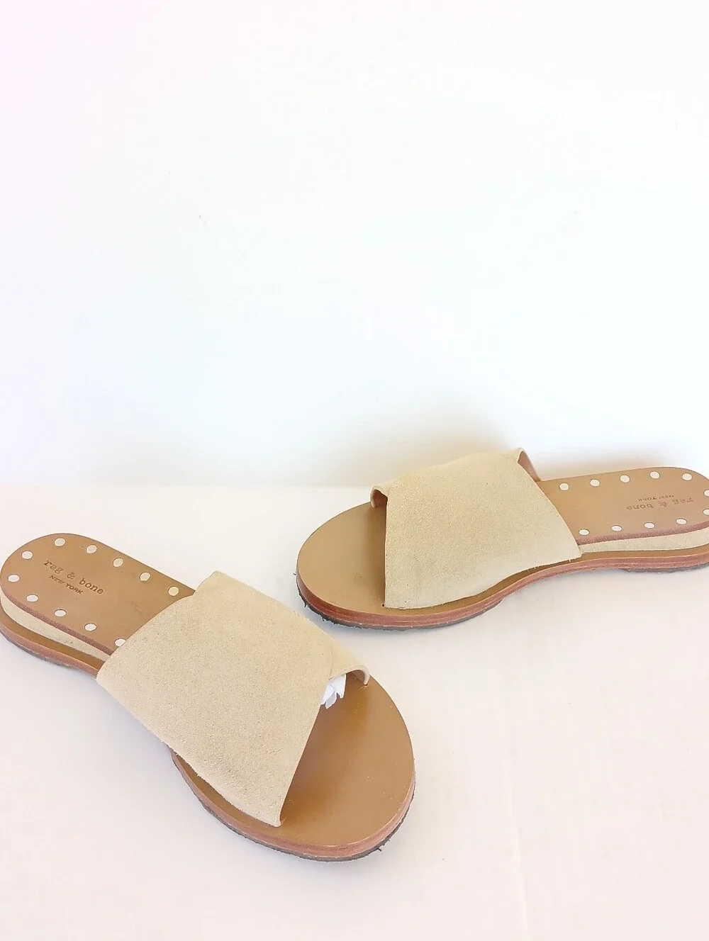 Rag & Bone Beau Leather Slide Sandals Size 39